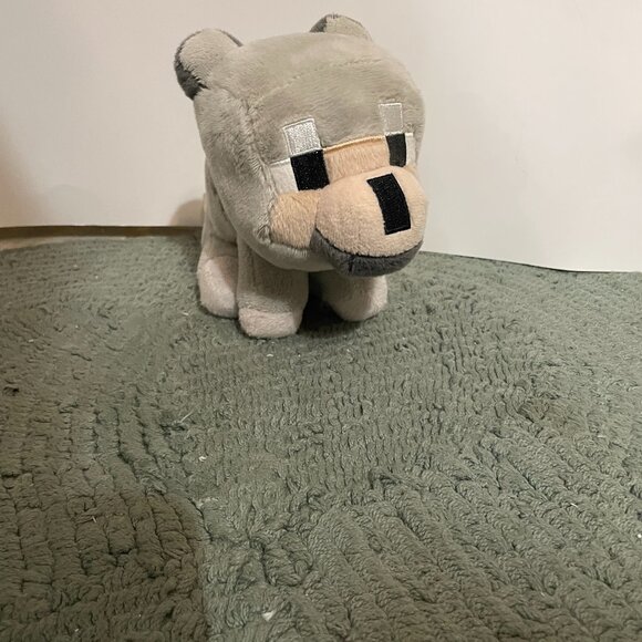 Mojang Other - Mojang Jinx Minecraft Gray Baby Wolf Dog Plush MUST BUNDLE